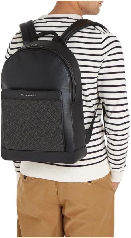 Tommy Hilfiger Zwarte Monogram Rugzak voor Mannen Black Heren - Foto 6