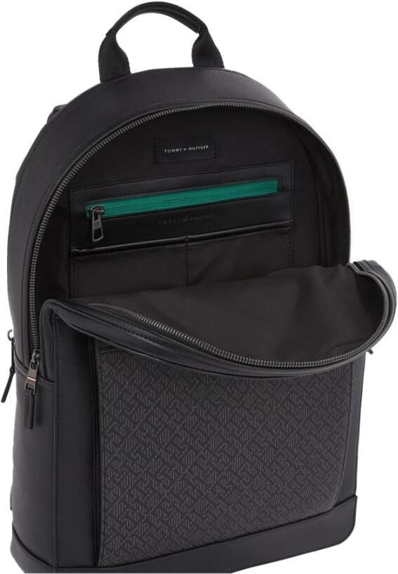 Tommy Hilfiger Zwarte Monogram Rugzak voor Mannen Black Heren - Foto 5
