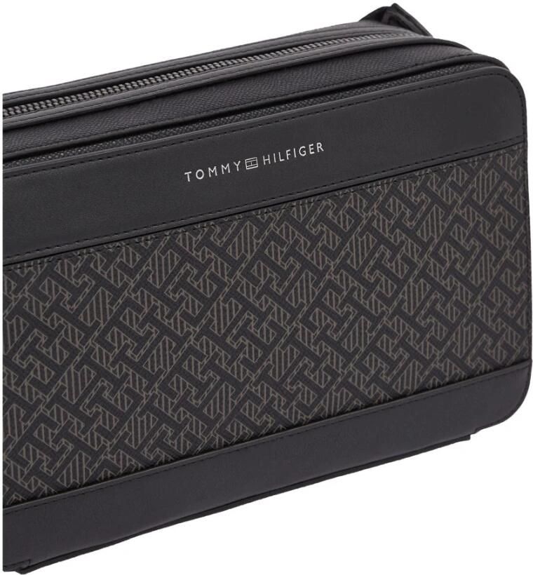Tommy Hilfiger Zwarte Monogram Schoudertas Black Heren