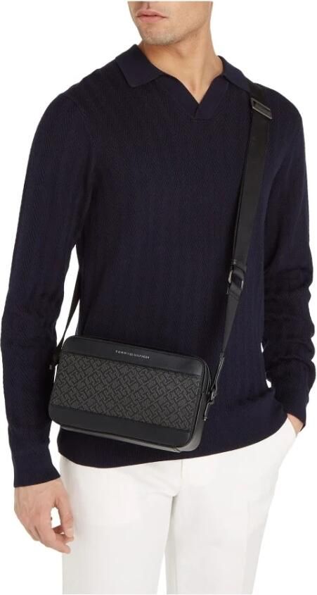 Tommy Hilfiger Zwarte Monogram Schoudertas Black Heren - Foto 5