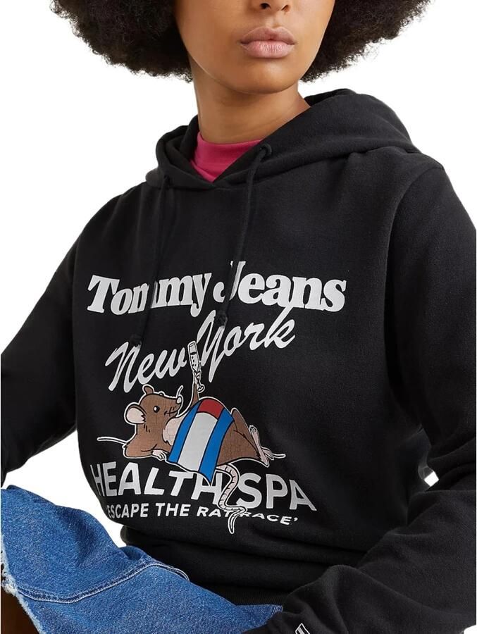 Tommy Hilfiger Sweater Health Spa HoodieRelaxte pasvorm met lange mouwen