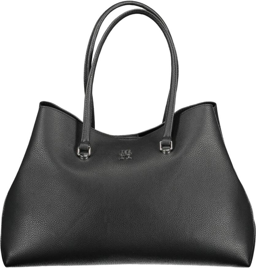 Tommy Hilfiger Schoudertas met centrale zak en logo Black Dames - Foto 2