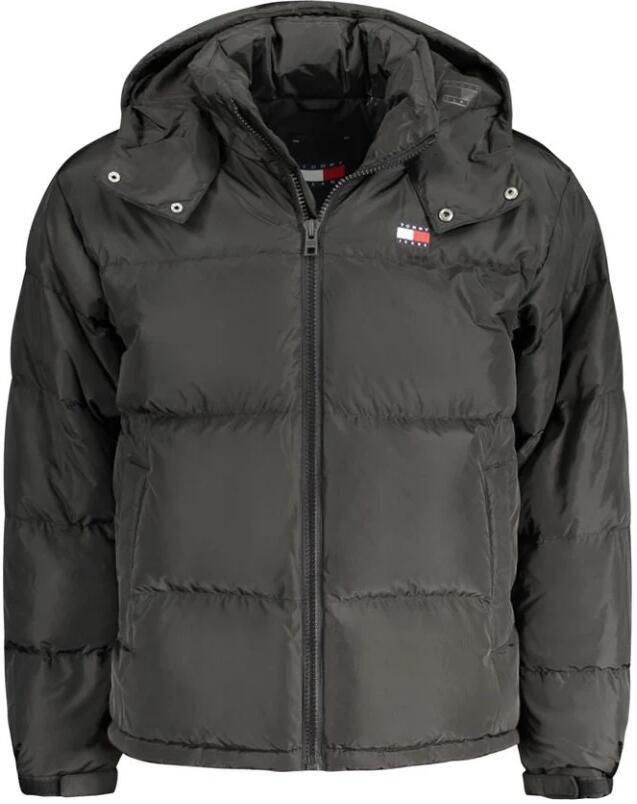 Tommy Jeans Zwarte Gerecyclede Polyester Jas Herfst Winter Collectie Black Heren - Foto 2