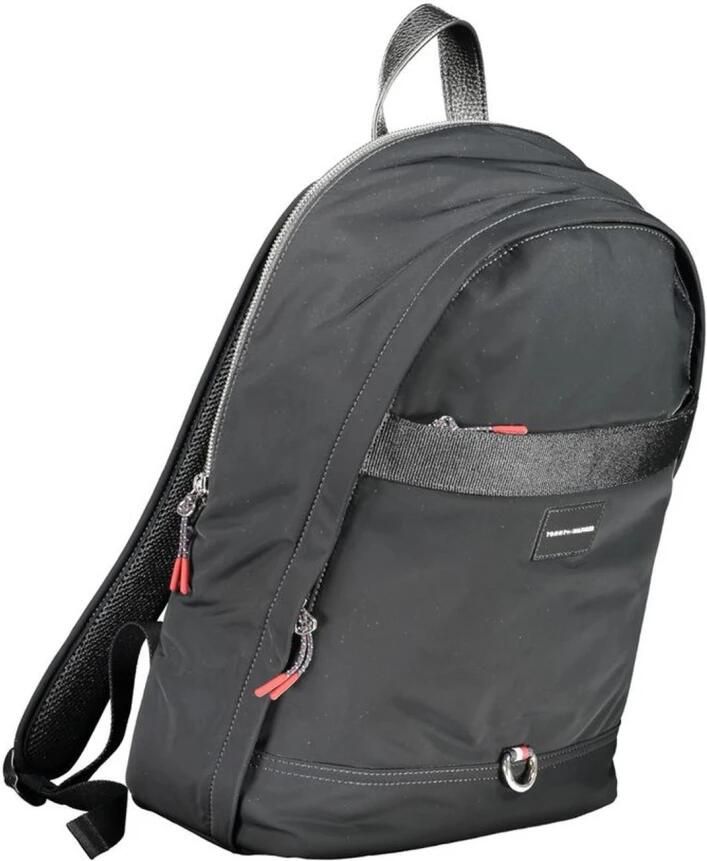 Tommy Hilfiger Zwarte Polyester Laptop Rugzak met Verstelbare Banden Black Heren