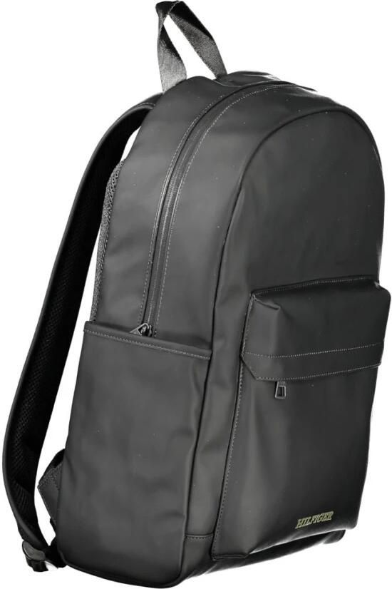 Tommy Hilfiger Zwarte Polyester Rugzak met Laptopvak Black Heren