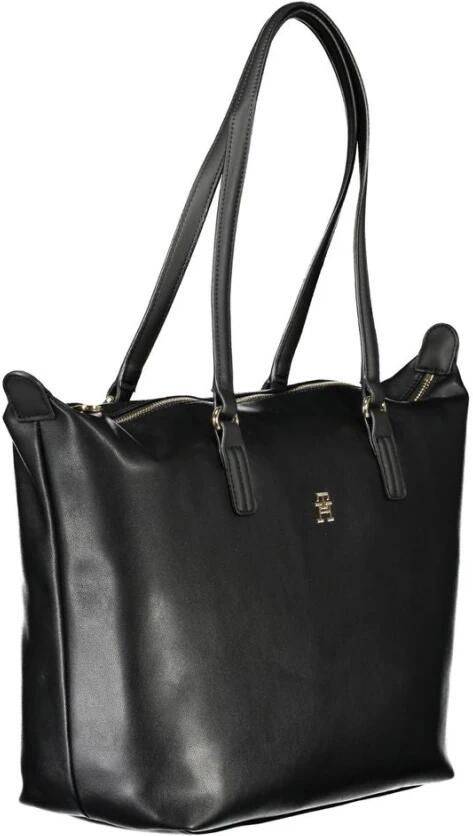 Tommy Hilfiger Zwarte handtas met ritssluiting voor vrouwen Black Dames - Foto 3