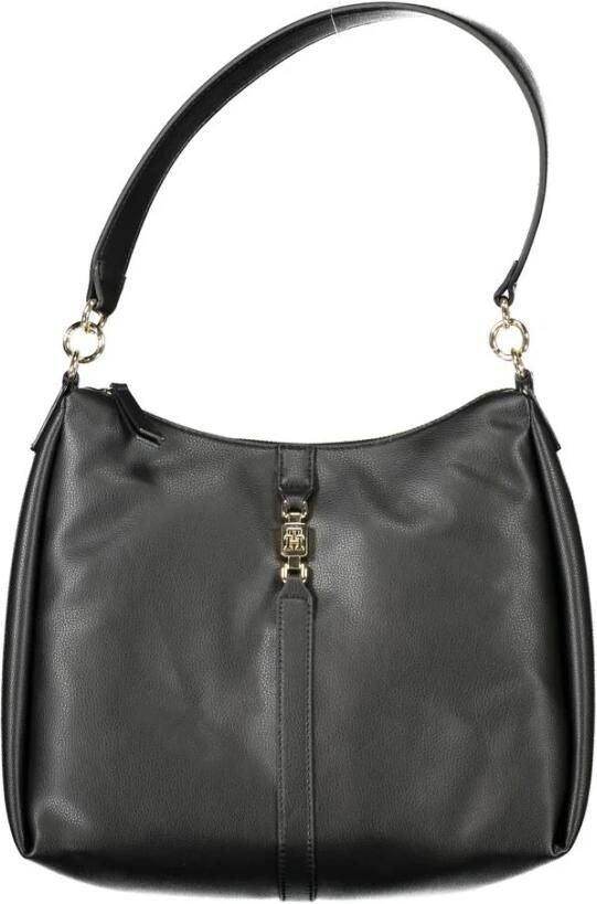 Tommy Hilfiger Zwarte Polyester Schoudertas met Rits Black Dames - Foto 3