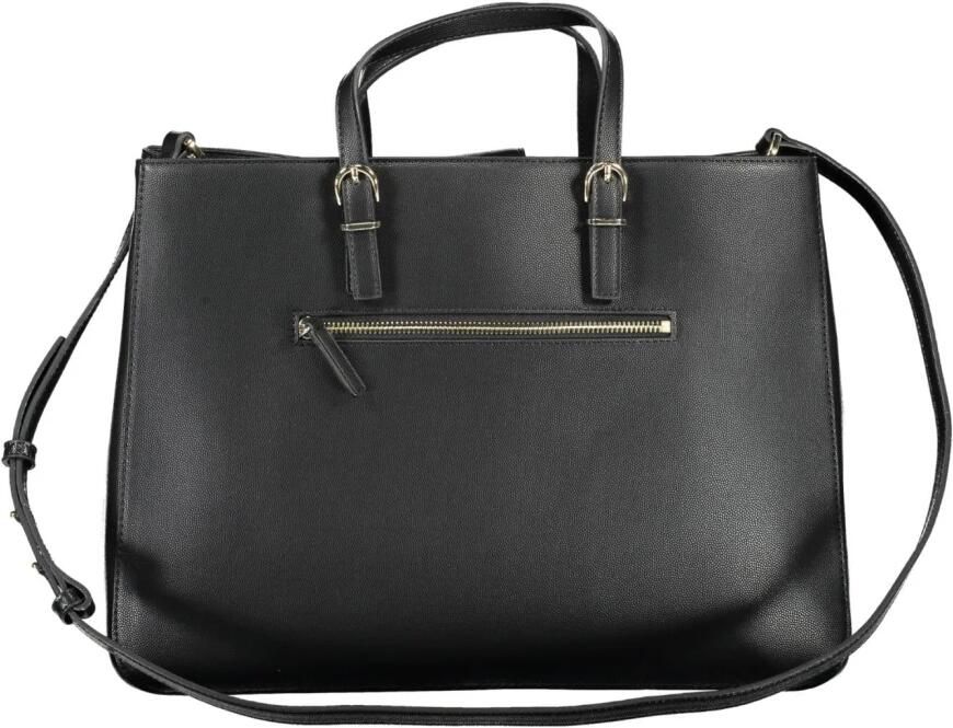 Tommy Hilfiger Zwarte Polyurethaan Handtas met Afneembare Handvatten en Schouderriem Black Dames - Foto 3