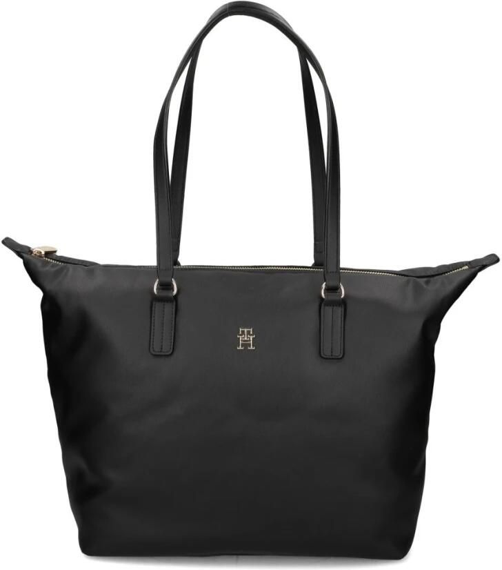 Tommy Hilfiger Zwarte Rits Handtas Eenvoudig Ontwerp Vrouwen Black Dames - Foto 3