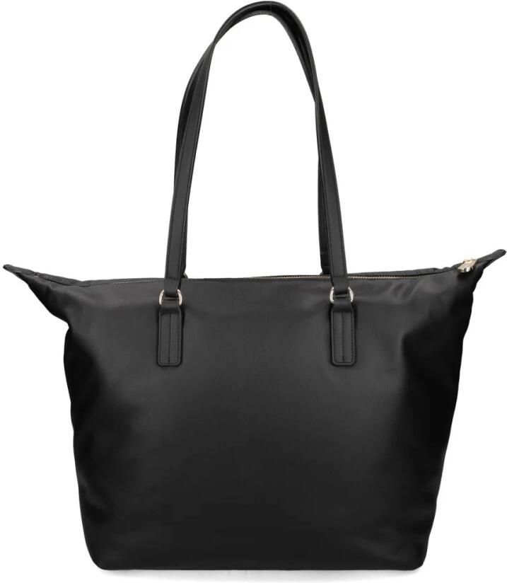 Tommy Hilfiger Zwarte Rits Handtas Eenvoudig Ontwerp Vrouwen Black Dames