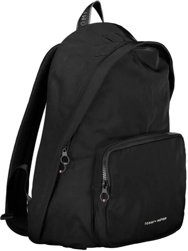 Tommy Hilfiger Zwarte Heren Rugzak met Laptopvak Black Heren