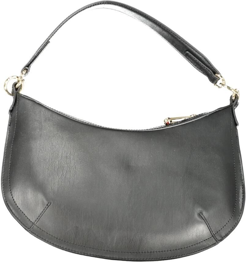 Tommy Hilfiger Zwarte Schoudertas met Afneembare Banden Black Dames