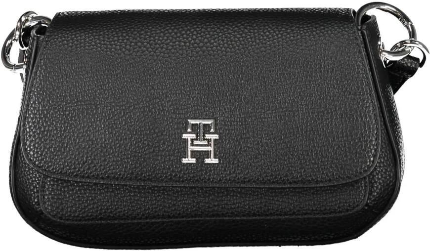 Tommy Hilfiger Verstelbare schoudertas met zak en sluiting Black Dames - Foto 4