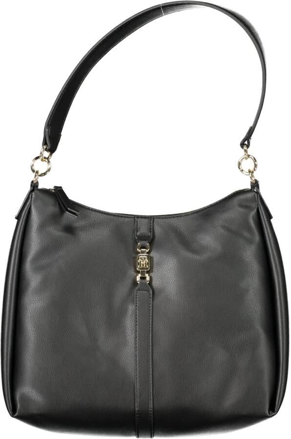 Tommy Hilfiger Zwarte Polyester Schoudertas met Rits Black Dames - Foto 3