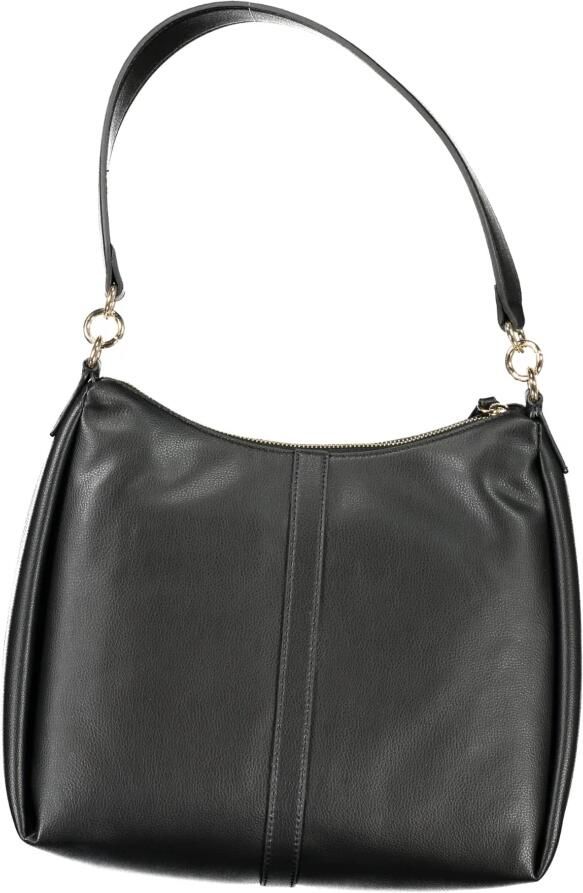 Tommy Hilfiger Zwarte Polyester Schoudertas met Rits Black Dames