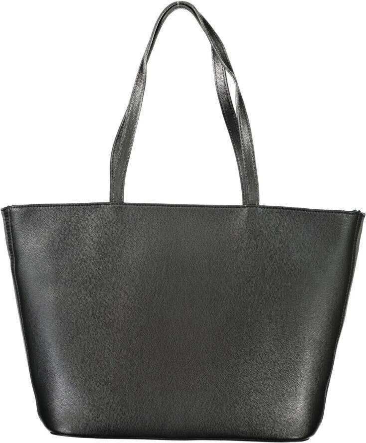 Tommy Hilfiger Zwarte Schoudertas met Ritssluiting Black Dames