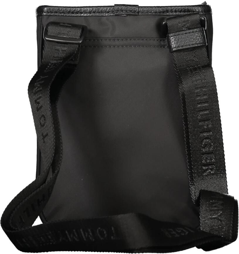 Tommy Hilfiger Zwarte Heren Schoudertas Contrast Details Black Heren