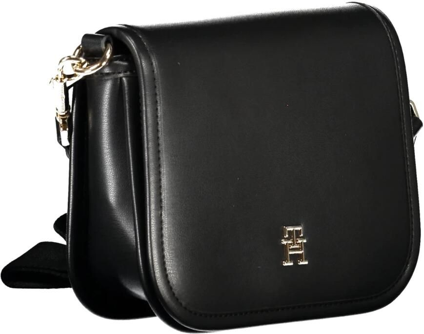 Tommy Hilfiger Zwarte dames crossbody tas met verstelbare band Black Dames