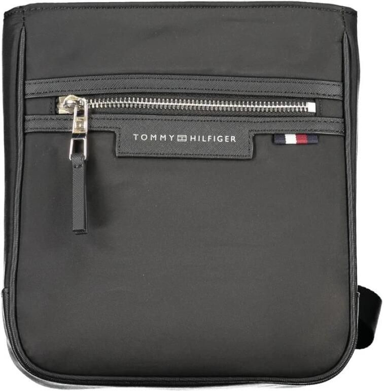 Tommy Hilfiger Zwarte Polyester Schoudertas met Verstelbare Band Black Heren - Foto 3