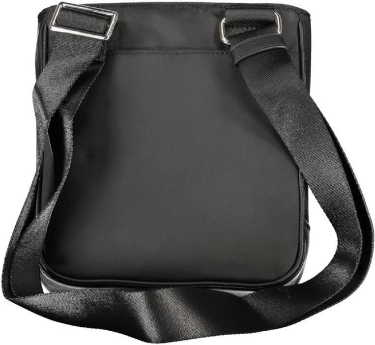Tommy Hilfiger Zwarte Polyester Schoudertas met Verstelbare Band Black Heren