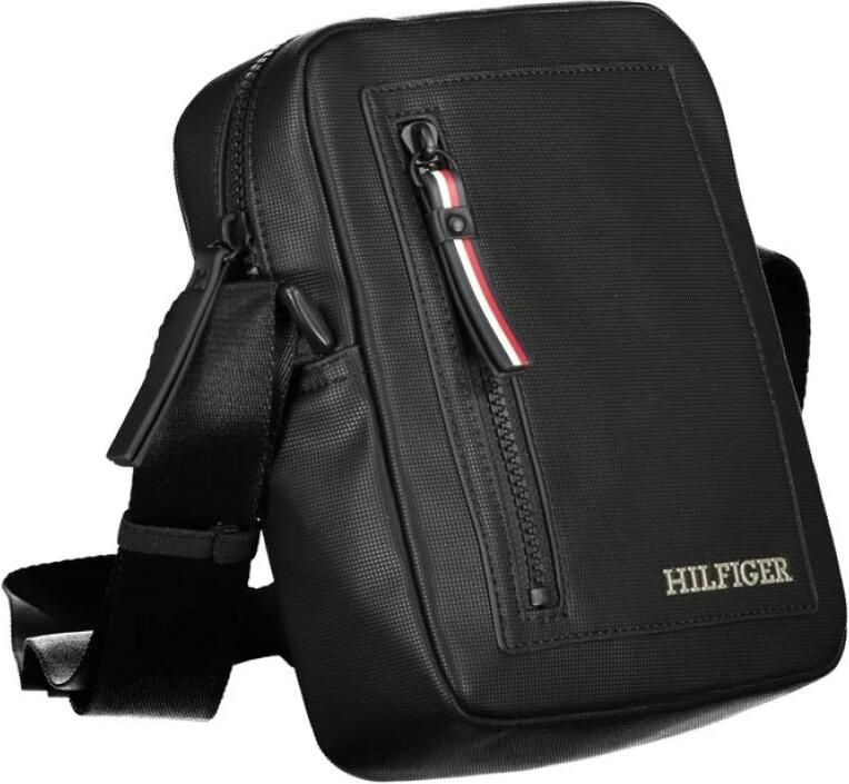 Tommy Hilfiger Schoudertas met structuurmotief model 'PIQUE MINI REPORTER' - Foto 2