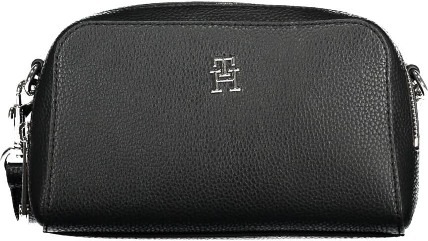 Tommy Hilfiger Zwarte dames crossbody tas met verstelbare band en afneembaar logo ritssluiting Black Dames - Foto 3