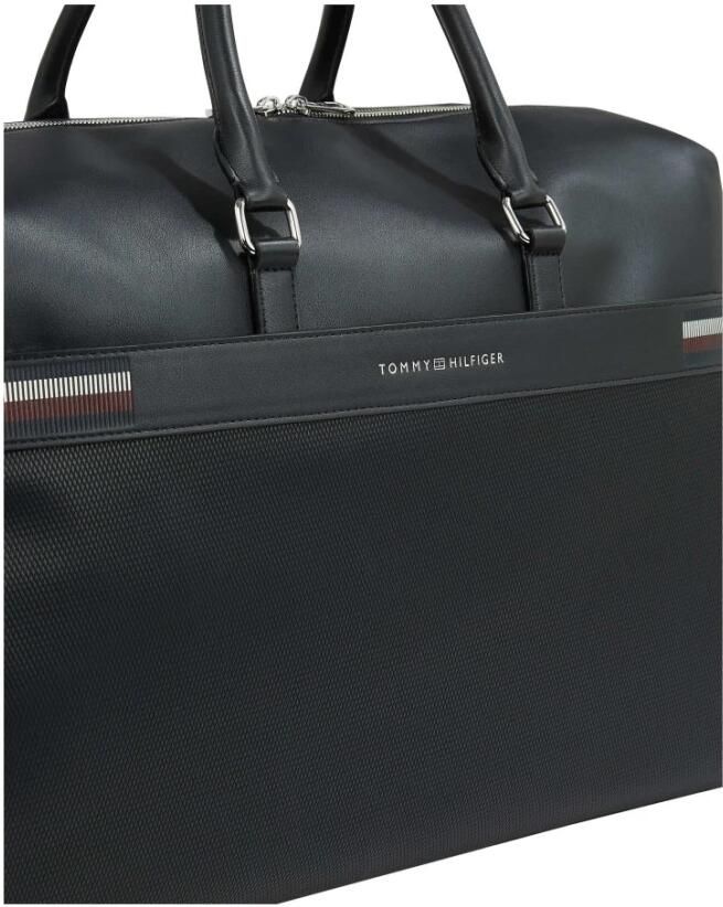 Tommy Hilfiger Zwarte Textuur Duffle Weekendtas Black Heren - Foto 3