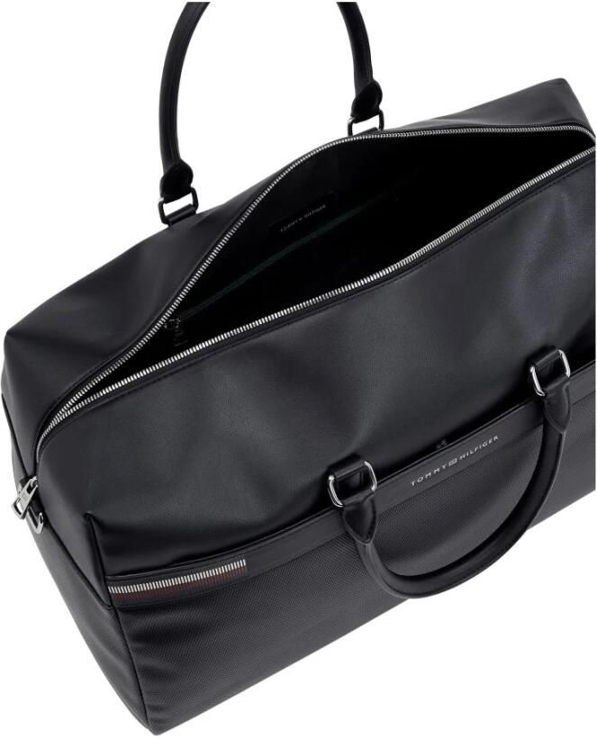 Tommy Hilfiger Zwarte Textuur Duffle Weekendtas Black Heren - Foto 2