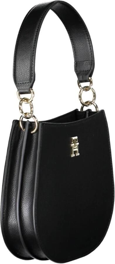 Tommy Hilfiger Zwarte Dameshandtas met Verstelbare Band en Ritssluiting Black Dames - Foto 4