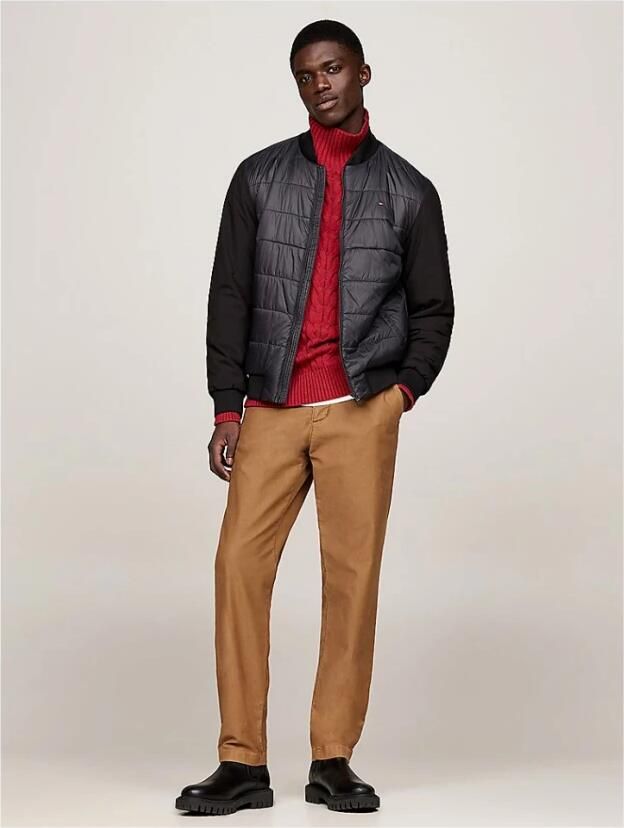 Tommy Hilfiger Zwarte gewatteerde jas met capuchon Black Heren - Foto 6