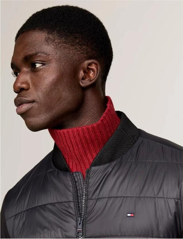 Tommy Hilfiger Zwarte gewatteerde jas met capuchon Black Heren - Foto 4