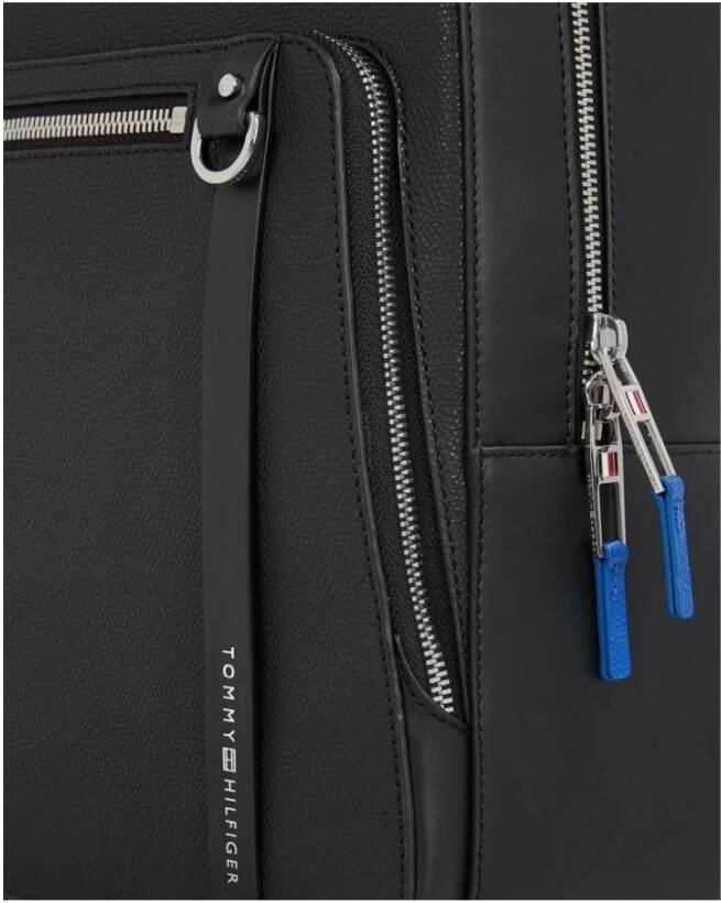 Tommy Hilfiger Zwarte Zakelijke Rugzak Black Heren