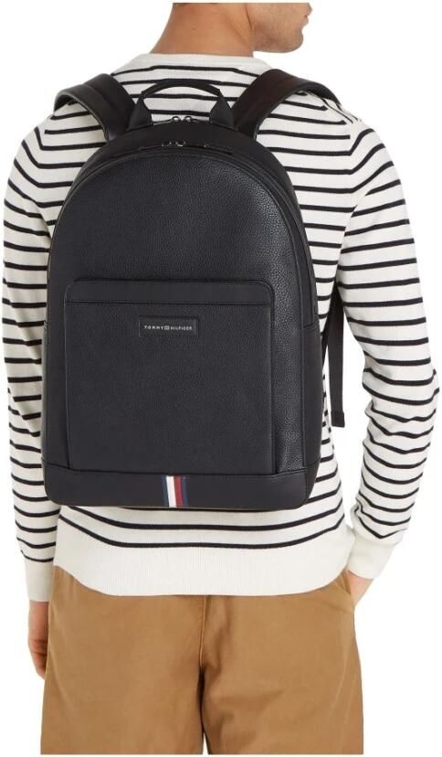 Tommy Hilfiger Zwarte herenrugzak met contrastdetails Black Unisex - Foto 6