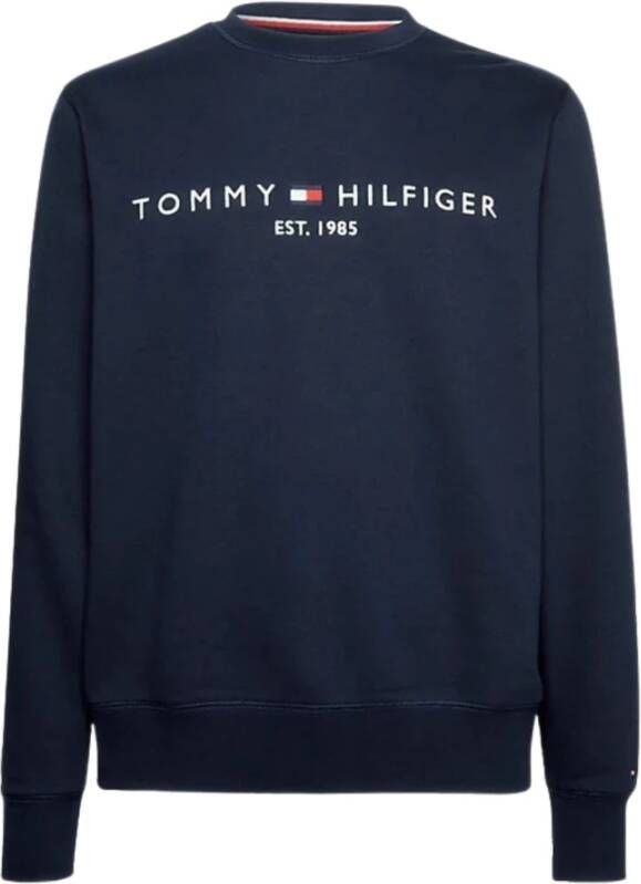 Tommy Hilfiger Tommy Logo Sweater Donkerblauw Mw0Mw11596 DW5 Blauw Heren