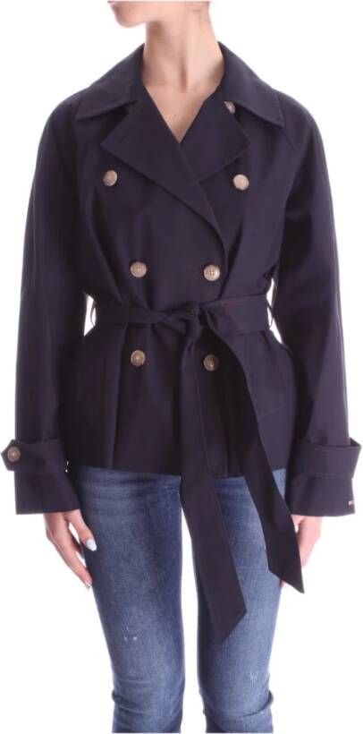 Tommy Hilfiger Trench Coats Blauw Dames
