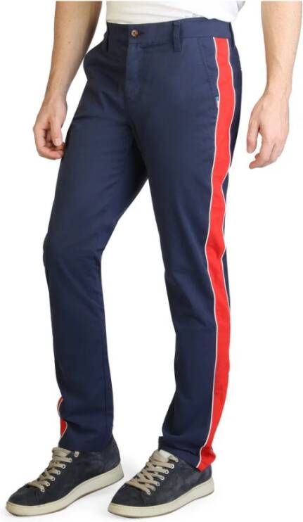 Tommy Hilfiger Heren Slim Fit Katoenen Broek Blauw Heren