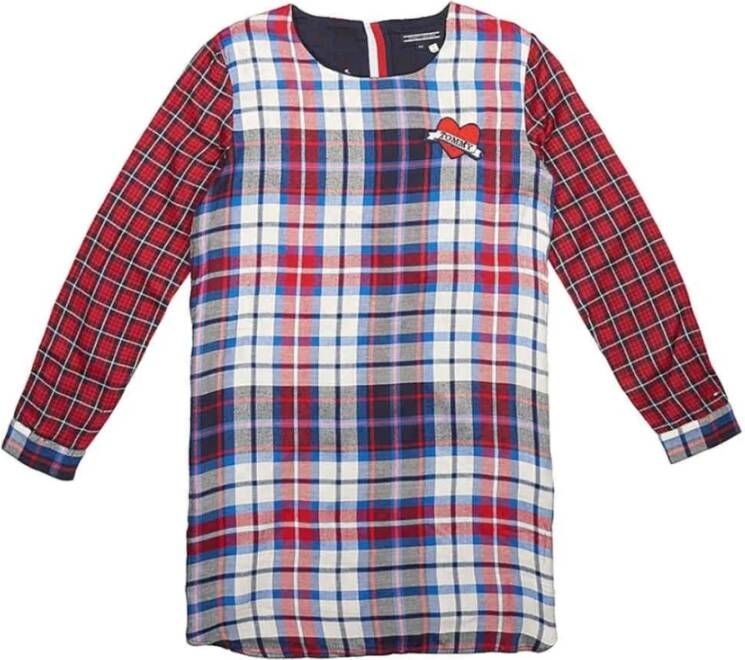 Tommy Hilfiger Vestido Patch de tartan Rood Dames