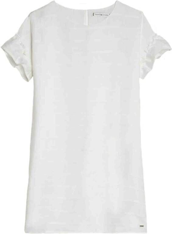 Tommy Hilfiger Vestido recto de rayas marineras Wit Dames