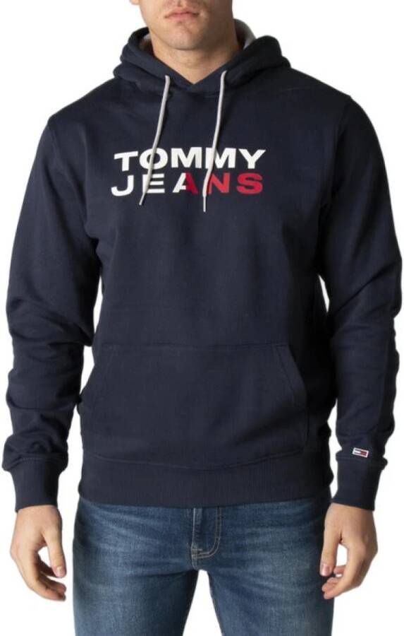Tommy Jeans Heren Blauwe Print Sweatshirt Blue Heren