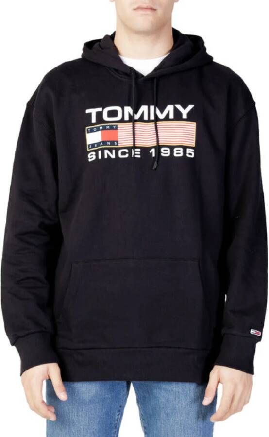 Tommy Hilfiger Katoenen Sweatshirt met Logo Print en Vaste Capuchon White Heren - Foto 3