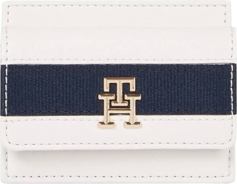 Tommy Hilfiger iconische cc-houder gestreepte kaarthoesjes Blue Dames