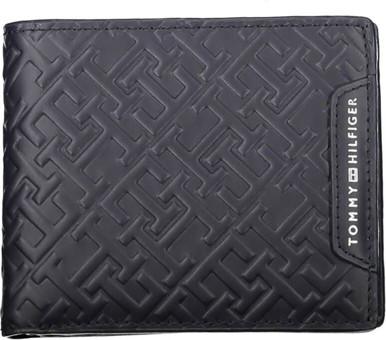 Tommy Hilfiger Portemonnee van leer met all-over logo
