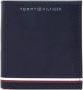 Tommy Hilfiger Blauw leren portemonnee met meerdere vakken Blue Heren - Thumbnail 1