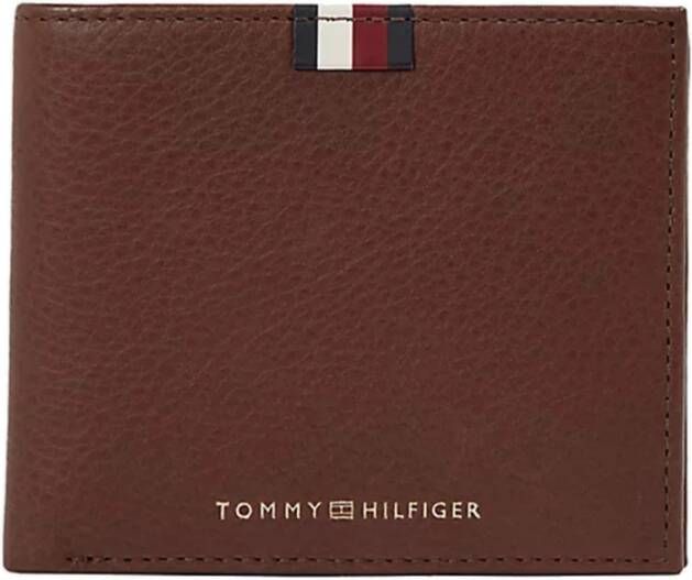 Tommy Hilfiger Heren Bruine Portemonnee met Muntvak Brown Heren