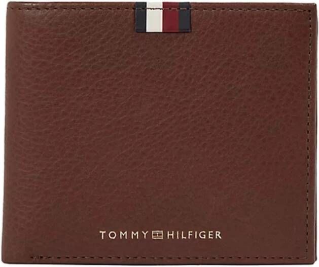 Tommy Hilfiger Bruine Muntportemonnees voor Heren Brown Heren