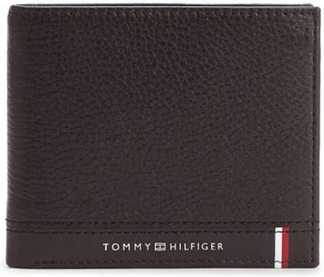 Tommy Hilfiger Black Polyurethane Wallet Zwart Heren