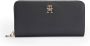 Tommy Hilfiger Zwarte portemonnee met rits en drukknoopsluiting Black Dames - Thumbnail 5