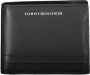 Tommy Hilfiger Heren Portemonnee Zwart Contrast Print Logo Black Heren - Thumbnail 1