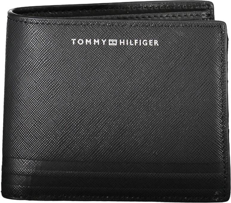 Tommy Hilfiger Heren Portemonnee Zwart Contrast Print Black Heren