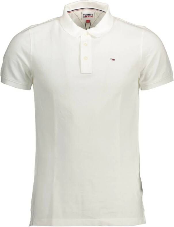 Tommy Hilfiger White Polo Shirt Wit Heren